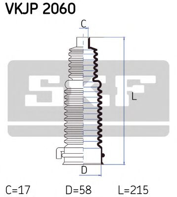 Ansamblu burduf, directie FORD MAVERICK (2001 - 2016) SKF VKJP 2060 piesa NOUA