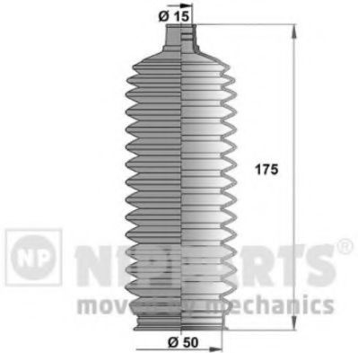 Ansamblu burduf, directie ISUZU TROOPER (1998 - 2016) NIPPARTS J2846008 piesa NOUA