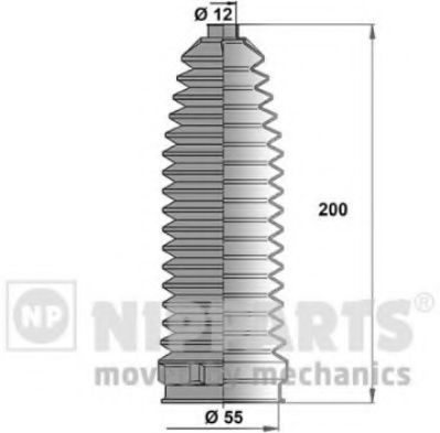 Ansamblu burduf, directie MAZDA 2 (DE) (2007 - 2015) NIPPARTS N2843019 piesa NOUA