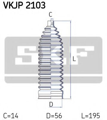 Ansamblu burduf, directie MERCEDES SPRINTER 3-t bus (903) (1995 - 2006) SKF VKJP 2103 piesa NOUA