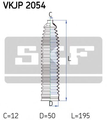 Ansamblu burduf, directie OPEL COMBO Tour (2001 - 2016) SKF VKJP 2054 piesa NOUA