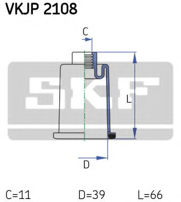 Ansamblu burduf, directie PEUGEOT 306 Hatchback (7A, 7C, N3, N5) (1993 - 2003) SKF VKJP 2108 piesa N...