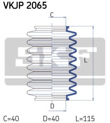 Ansamblu burduf, directie PEUGEOT 406 (8B) (1995 - 2005) SKF VKJP 2065 piesa NOUA