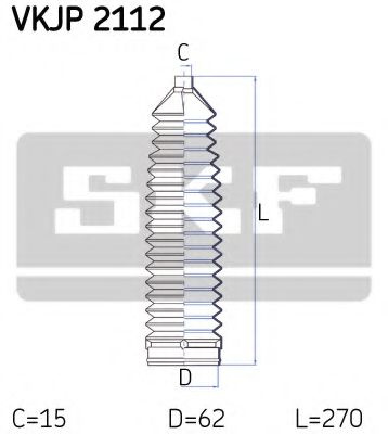 Ansamblu burduf, directie PEUGEOT BOXER bus (230P) (1994 - 2002) SKF VKJP 2112 piesa NOUA