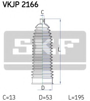 Ansamblu burduf, directie RENAULT GRAND SCENIC II (JM0/1) (2004 - 2016) SKF VKJP 2166 piesa NOUA
