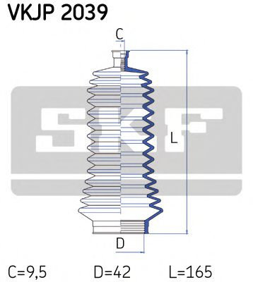 Ansamblu burduf, directie RENAULT MASTER II bus (JD) (1998 - 2010) SKF VKJP 2039 piesa NOUA