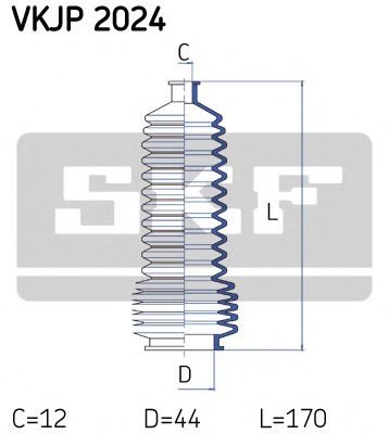 Ansamblu burduf, directie RENAULT SCENIC I (JA0/1) (1999 - 2003) SKF VKJP 2024 piesa NOUA