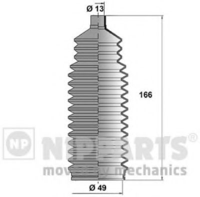 Ansamblu burduf, directie TOYOTA AVENSIS (T22) (1997 - 2003) NIPPARTS J2840900 piesa NOUA