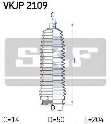 Ansamblu burduf, directie VOLVO S60 I (2000 - 2010) SKF VKJP 2109 piesa NOUA