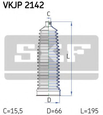 Ansamblu burduf, directie VW AMAROK (2H, S1B) (2010 - 2016) SKF VKJP 2142 piesa NOUA