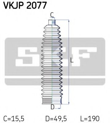 Ansamblu burduf, directie VW PASSAT (3C2) (2005 - 2010) SKF VKJP 2077 piesa NOUA