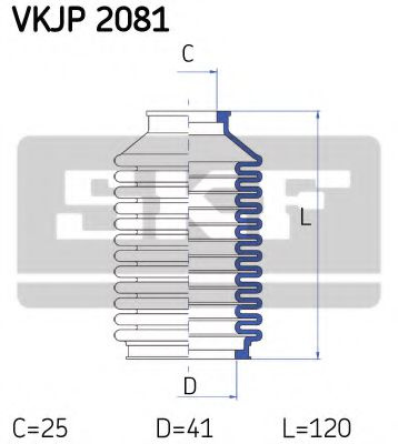 Ansamblu burduf, directie VW PASSAT Variant (3A5, 35I) (1988 - 1997) SKF VKJP 2081 piesa NOUA
