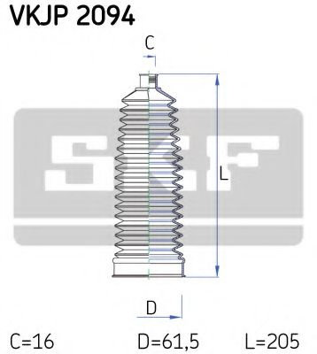 Ansamblu burduf, directie VW TRANSPORTER V bus (7HB, 7HJ, 7EB, 7EJ, 7EF, 7EG, 7HF, 7EC) (2003 - 2016...