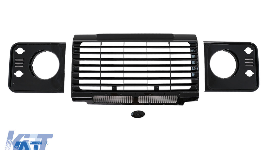 Ansamblu Grile compatibil cu Land Rover Defender L316 (1990-2016) Negru Lucios