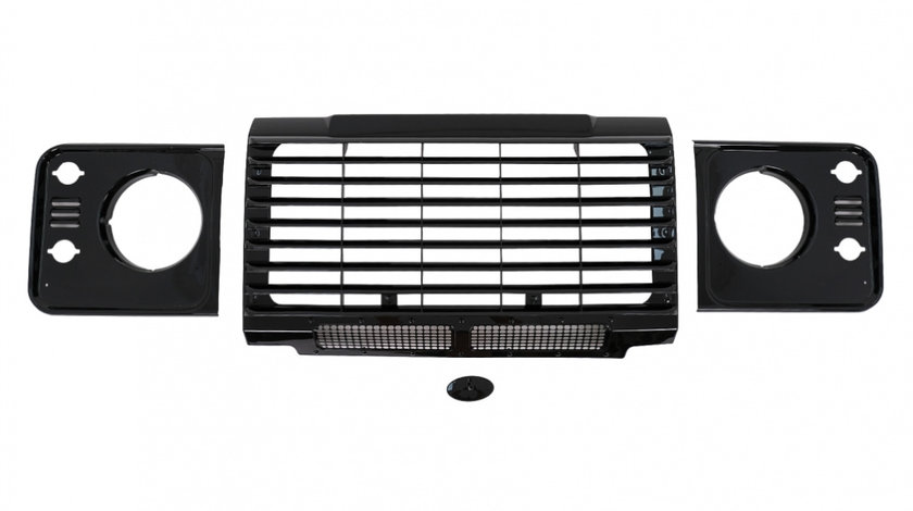 Ansamblu Grile compatibil cu Land Rover Defender L316 (1990-2016) Negru Lucios FGLRDFB