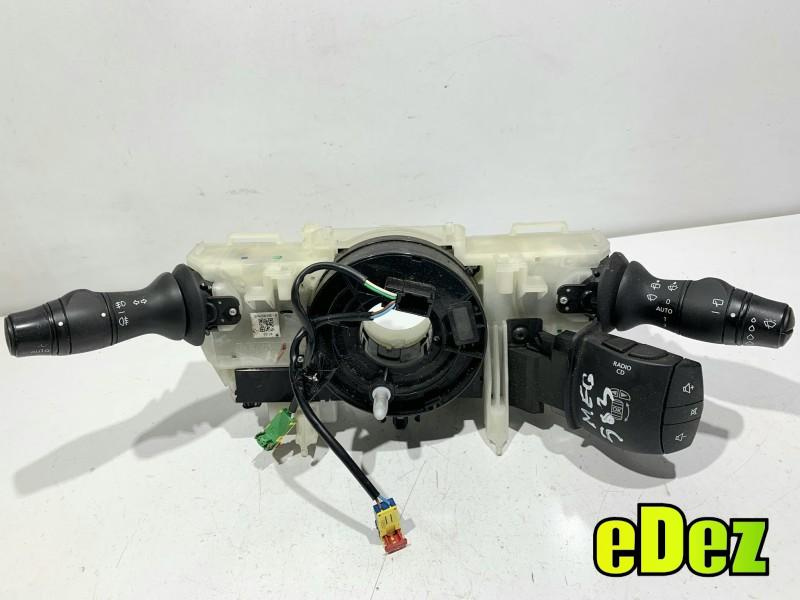 Ansamblu manete cu spira si maneta comenzi radio Renault Megane 3 (2008-2012) 1.5 dci K9K 836 255670019R