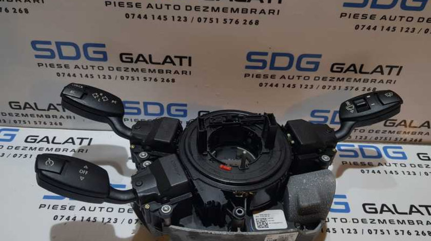 Ansamblu Panglica Spirala Banda Volan cu Maneta Manete Semnalizare Stergator Pilot Automat Tempomat BMW Seria 5 E60 E61 2003 - 2010 Cod 6911514 6952977 6952960