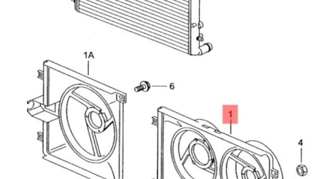 Ansamblu radiatoare si electroventilatoare Volkswagen Polo (6K5) Break 2000 1.4 16V OEM 6K0121207C