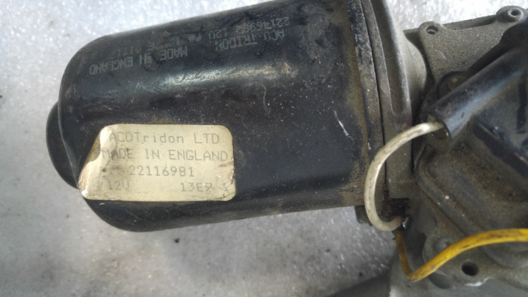 Ansamblu stergatoare motoras opel vectra b 22116981