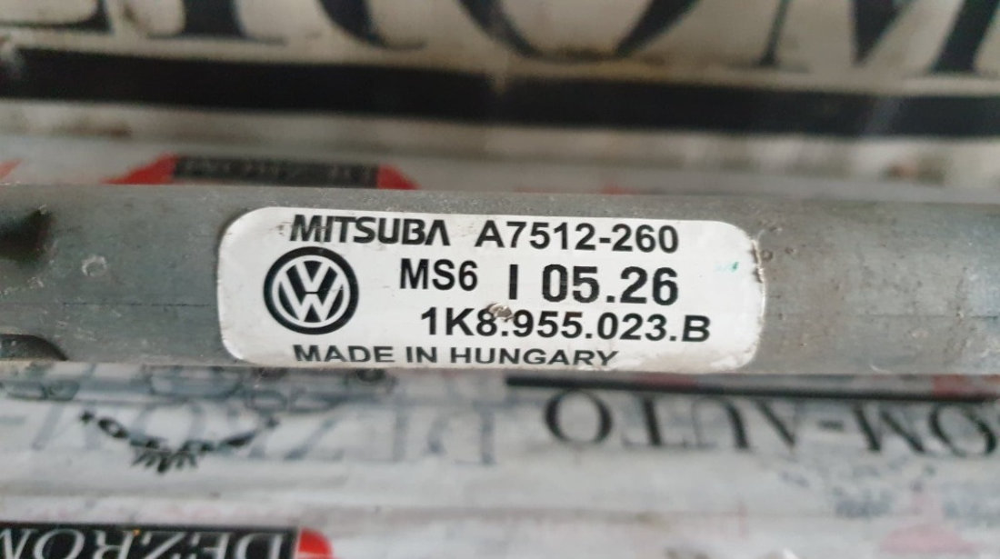 Ansamblu stergatoare + motoras original VW Scirocco III coduri : 1K8955023B / 1K8955119B