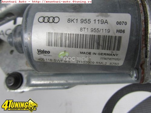 Ansamblu stergatoare original Audi A4 S4 8K cod 8K1955119A