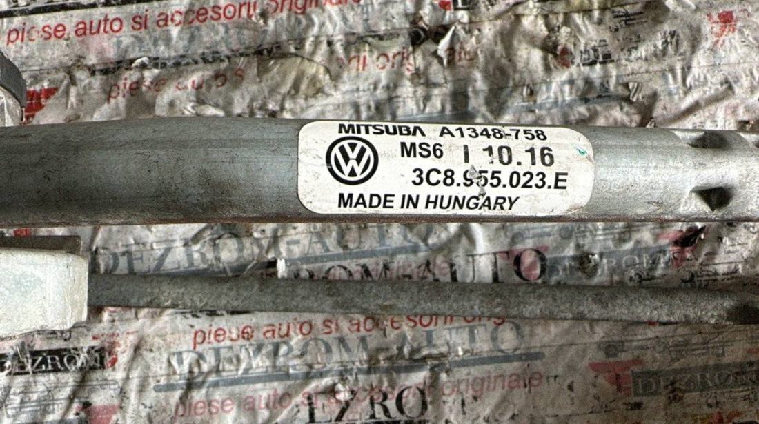 Ansamblu stergator fata cu motoras VW Passat CC (357) 2.0 TDI 170 cai cod: 3C8955023E