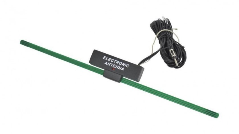 Antena auto Carpoint electronica cu amplificator 12V , cablu de 2,5m AutoLux