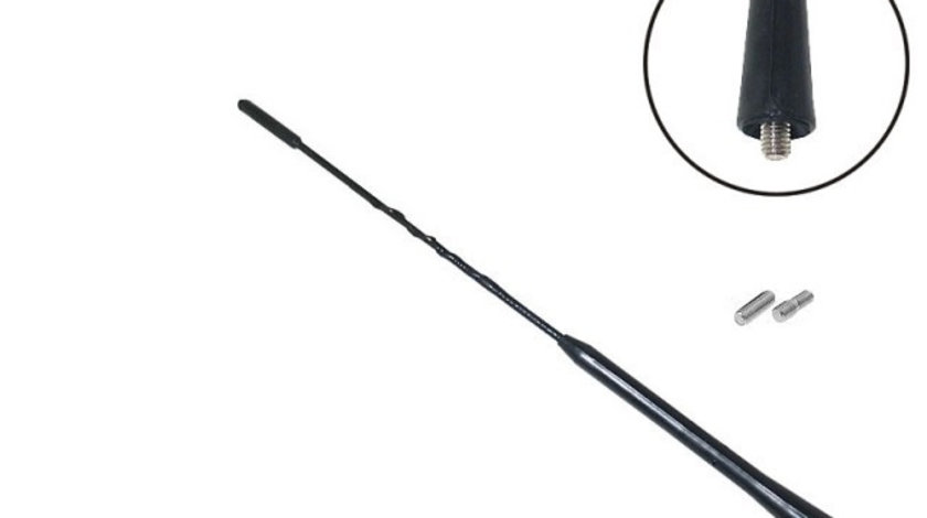 Antena auto cu 3 adaptoare ( scurta 24cm. ) VistaCar