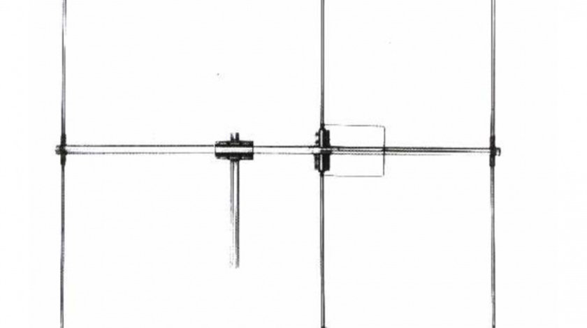 Antena CB de baza LEMM DIRETTIVA D3, 3 elementi, 26-30 MHz, 1200W, castig 9dB, lungime 270 cm, rezistenta la vant 150km/h, fabricata in Italia PNI-AT-63