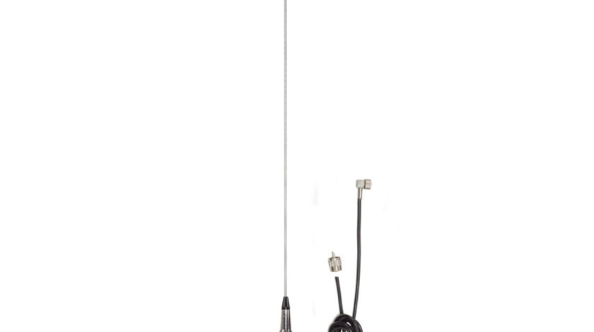 Antena CB PNI S9 cu fluture lungime spic 120 cm cu cablu RG58 de 4m PNI-S9CAB
