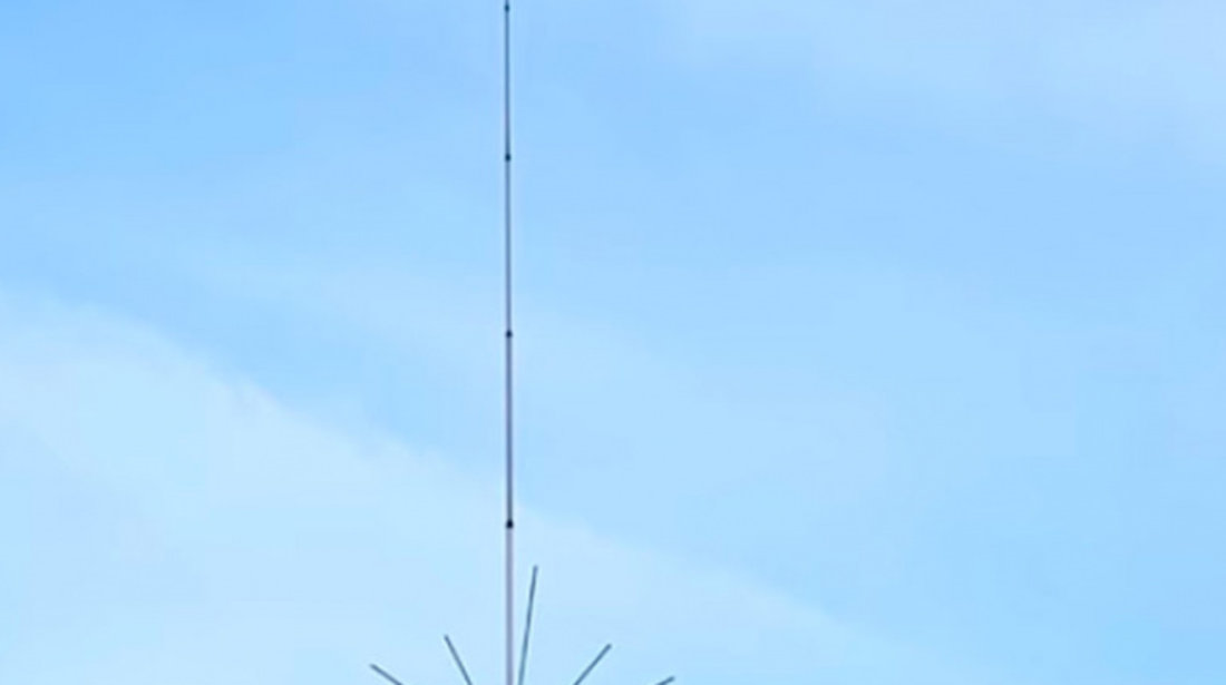 Antena de baza LEMM SUPER16, 3/4 unda, 26-28MHz, 3000W, 800cm, aluminiu, pentru cladiri, fabricat in Italia PNI-AT-107