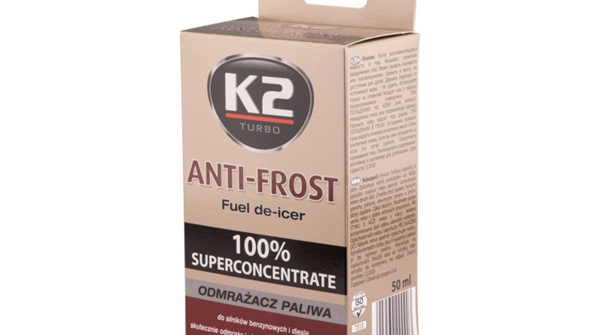 Anti-frost Dezghețator Universal De Combustibil, 50 Ml K2-00090