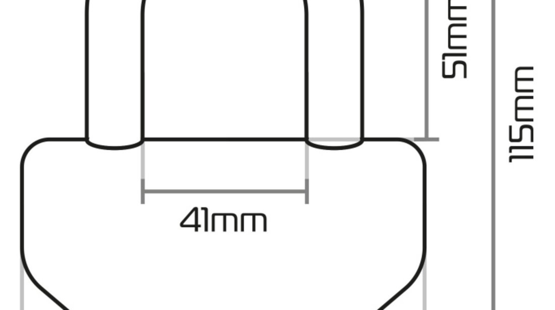 Antifurt Blocator Disc Frana Moto Oxford Boss Disc lock -16mm Shackle Metal Galben OF46