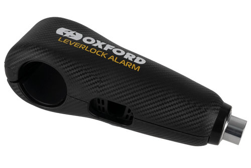 Antifurt Blocator Maner Frana Ghidon Cu Alarma Moto Oxford LeverLock Alarm Otel Negru LK303