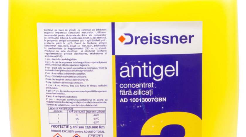 Antigel Concentrat Dreissner Galben 20L AD 10013007GBN