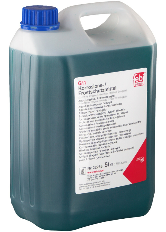 Antigel Concentrat Febi G11 Albastru -35°C 5L 22268