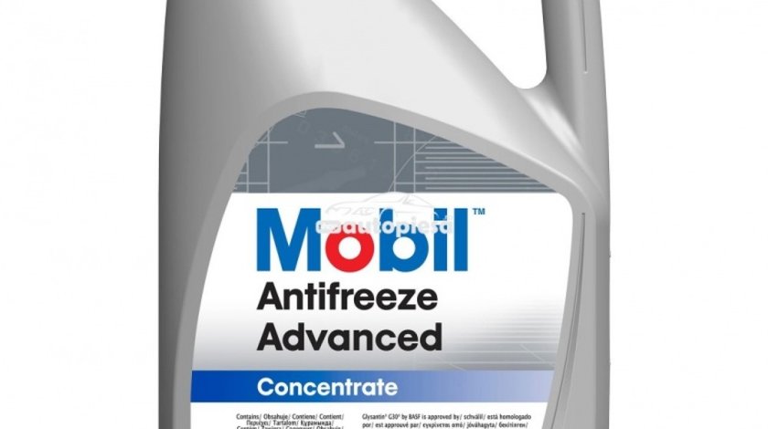 Antigel concentrat MOBIL Antifreeze Advanced G12 / G12+ Rosu / Roz 5 L MOB ANTIF.AD 5L piesa NOUA