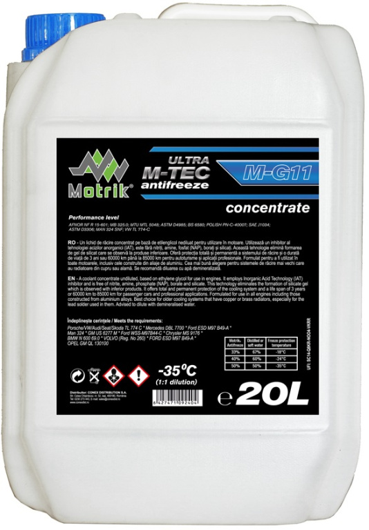 Antigel Concentrat Motrik Ultra M-Tec G11 20L 109240