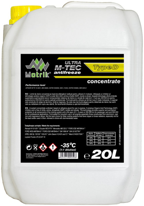 Antigel Concentrat Motrik Ultra M-Tec Type D 20L 109250