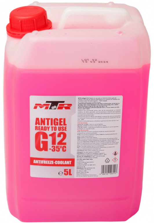 Antigel Mtr G12 Preparat -35°C 5L 12456232