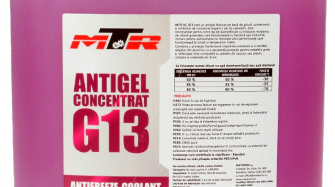 Antigel Mtr G13 Concentrat Mov 5L 12128991