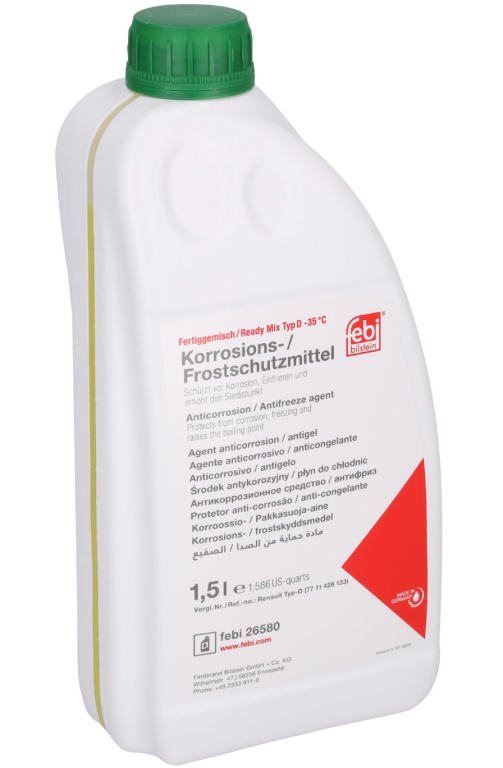 Antigel Preparat Febi Tip D Verde -35°C 1.5L 26580