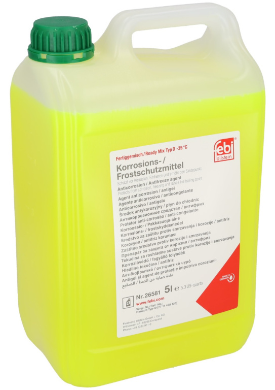 Antigel Preparat Febi Tip D Verde -35°C 5L 26581