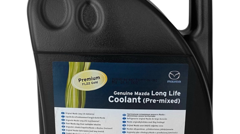 Antigel Preparat Oe Mazda Long Life Coolant FL22 Gold Pre-Mixed -44°C Verde 5L C122CL005A4X