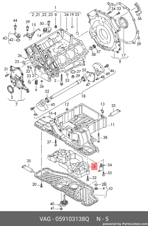 Antival2.7 TDI Audi A6 C6 CANA 2008 2010 OEM 059103138Q