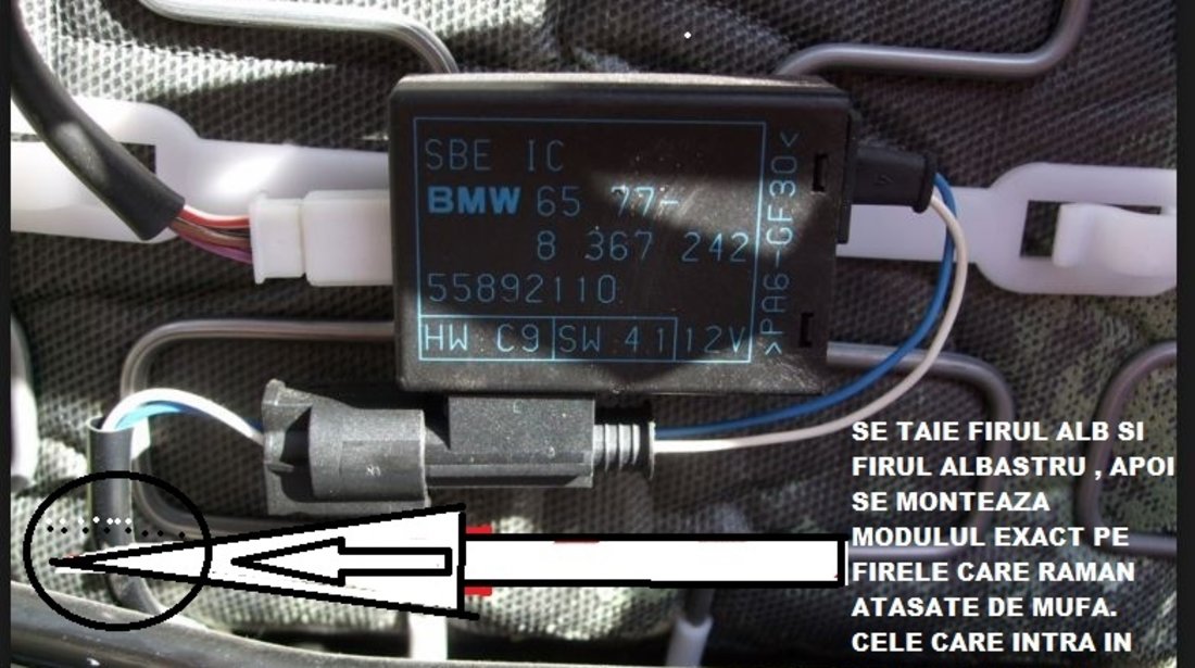 Anulare eroare Senzor prezenta pasager BMW