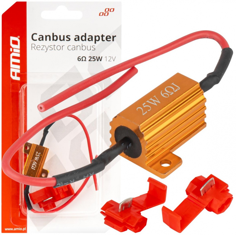 Anulator Eroare Led Canbus Amio 12V 25W 6Ω 04092