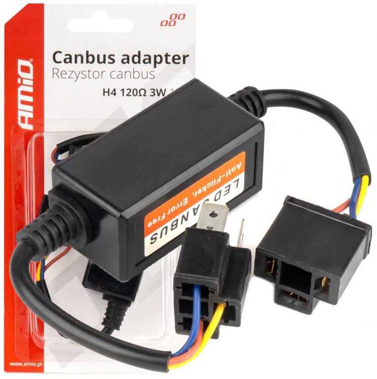 Anulator Eroare Led Canbus Amio H4 12V 3W 120Ω 04127