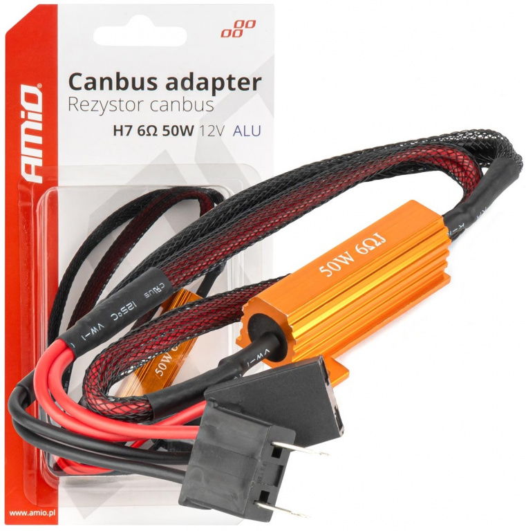 Anulator Eroare Led Canbus Amio H7 12V 50W 6Ω 04089