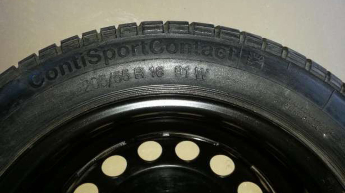 Anvelopa (Continental)ContiSportContact 205/55/16 + janta originala vw.impecabile !!!